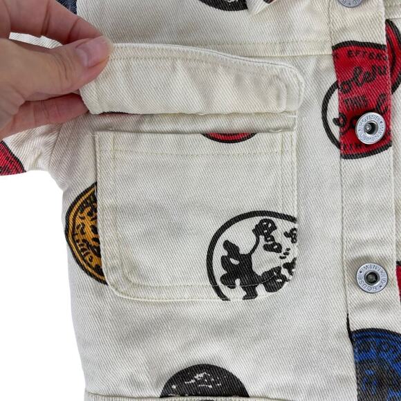 House Minikid Denim Mickey Printed Jacket Size 90 18M-24M - Picture 7 of 15